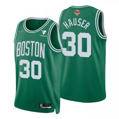 Boston Celtics #30 Sam Hauser Green Nike Men's 2022 NBA Finals 75th Anniversary Diamond Icon Edition Swingman Jersey Men's